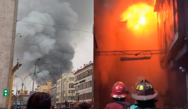 Incendio en Mesa Redonda: fuego se reavivó esta mañana [VIDEO]