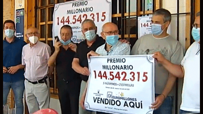 Los quince se hicieron con el pozo de 144 millones de euros. Foto: captura La Sexta.