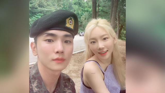 Instagram: Taeyeon y Key en el Ejército