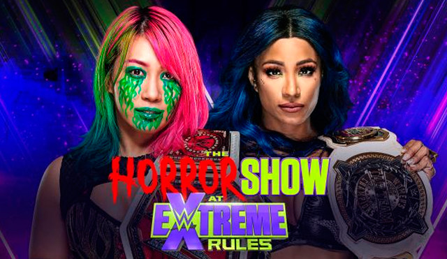 Asuka (c) vs. Sasha Banks EN VIVO en Extreme Rules 2020. | Foto: WWE