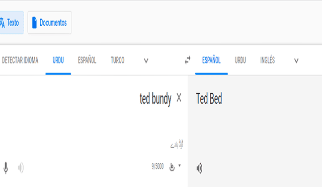 Google Translate: esto muestra el traductor cuando escribes 'Ted Bundy' y no lo sabías [FOTOS]
