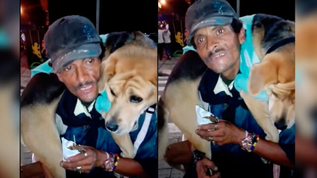 Facebook: indigente adopta a perrita callejera y sus razones conmueven a miles [VIDEO]