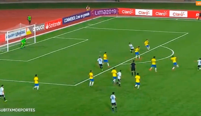 Argentina vs Brasil: Matías Palacios colocó el 2-0 gracias a potente derechazo [VIDEO]
