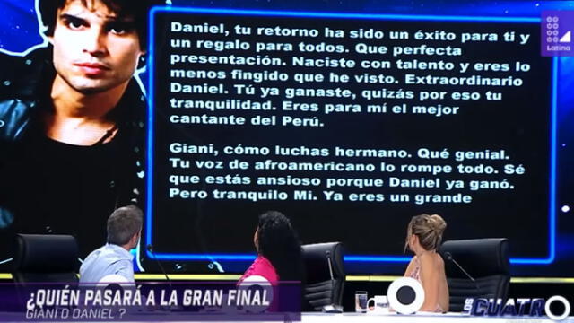 Los 4 finalistas: Cinco razones por las que Daniel Lazo perdió contra Giani Méndez