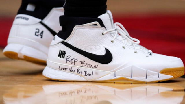 Estrellas de la NBA homenajean a Kobe Bryant con mensajes en sus zapatillas [FOTOS]