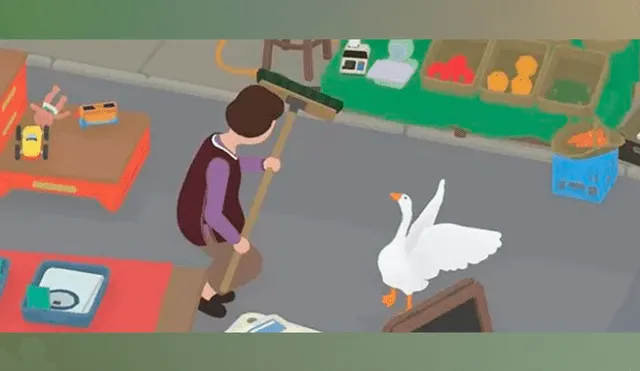 Untitled Goose Game, el videojuego que te permite ser un ganso y salir a molestar al vecindario.