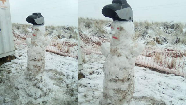 Facebook: pasajeros varados aprovechan la nieve para crear muñecos y comparten fotos en las redes