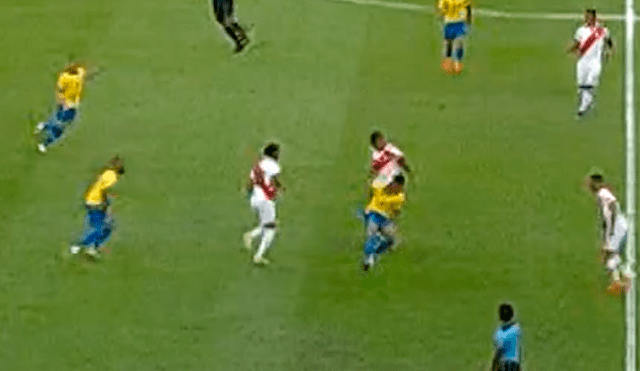 Perú vs Brasil: André Carrillo le hizo una huacha a Gabriel Jesús en la final de la Copa América 2019.