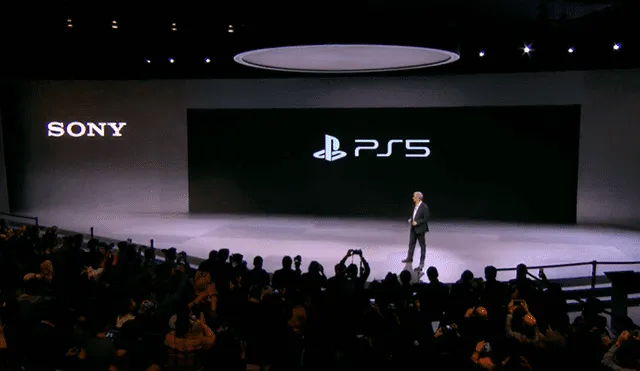 presentación del logo de PS5 en el CES 2020.