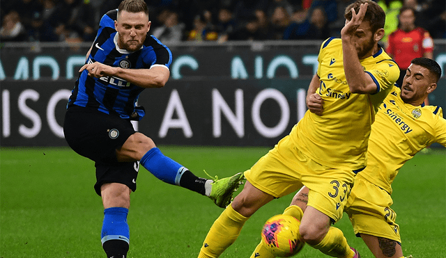 Sigue aquí EN VIVO ONLINE el partido Inter vs. Verona por la jornada 31 de la Serie A de Italia. | Foto: AFP