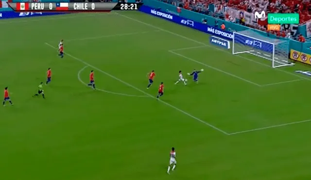 Perú vs Chile: Ruidíaz tuvo la primera opción clara para el 1-0 [VIDEO]