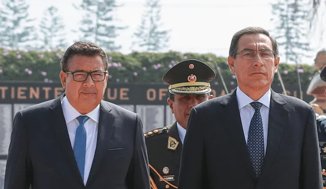 Martín Vizcarra y José Huerta. Foto: Ministerio de Defensa.