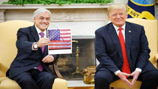 “Chile está en el corazón de EE.UU.”: Sebastián Piñera obsequió un meme imposible a Donald Trump