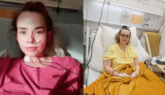 Jessica Cowgill durante su estancia en el hospital. Foto: Telecinco