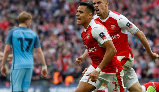Arsenal, con gol de Alexis Sánchez, derrotó 2-1 al Manchester City y pasa a la final de la FA Cup  [VIDEO]