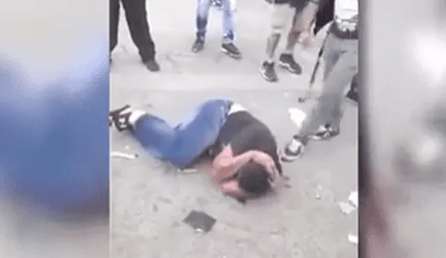 YouTube: Capturan, golpean y desnudan a ladrón que asaltó a un anciano [VIDEO]