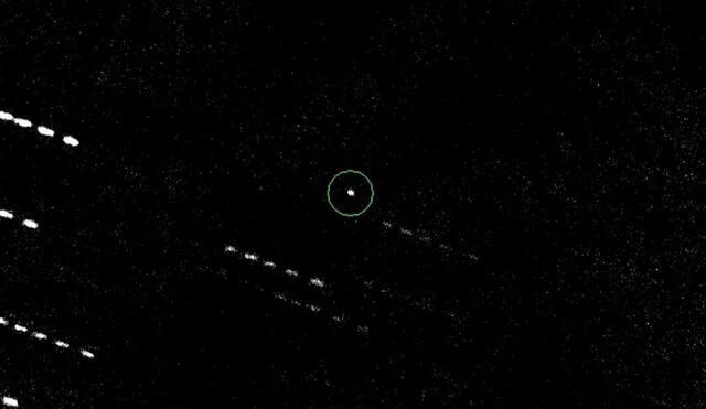 Asteroide Apofis captado en enero de 2011. Foto: Universidad de Haway