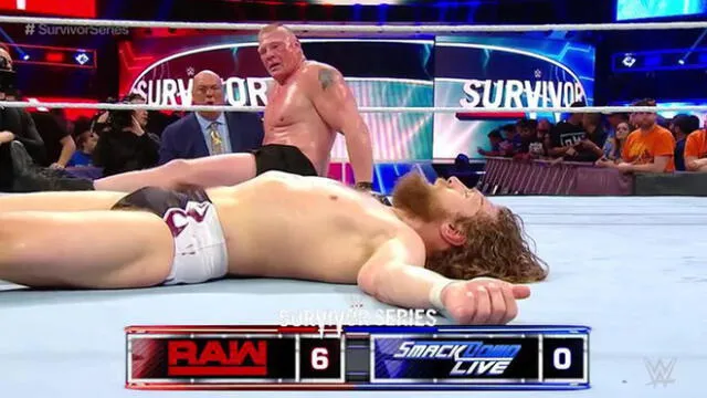 WWE Survivor Series: Brock Lesnar sufrió pero derrrotó a Daniel Bryan en el evento estelar