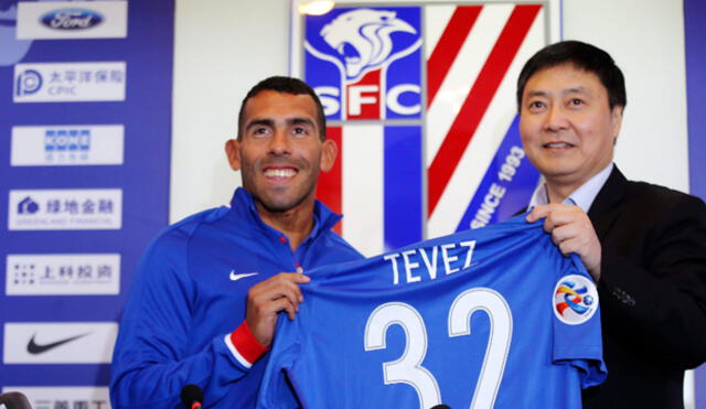 Carlos Tévez y sus primeras palabras como nuevo jugador del Shanghai Shenhua