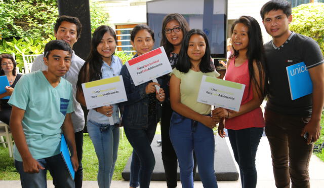 Unicef: Los adolescentes necesitan atención integral