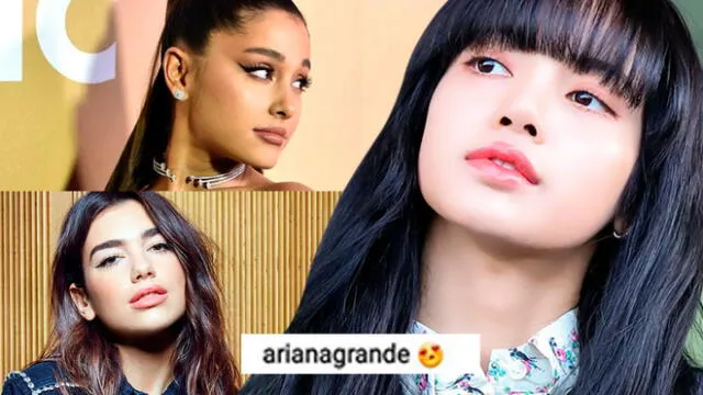 BLACKPINK: Ariana Grande y Dua Lipa no se resistieron a los encantos de la cantante idol.