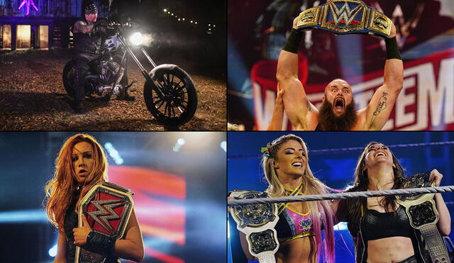 WWE WrestleMania 36 se desarrolló este sábado en su primera parte con Undertaker y Becky Lynch. Foto: WWE/Composición