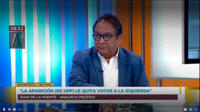 Juan de la Puente asegura que UPP le quitó votos a la izquierda