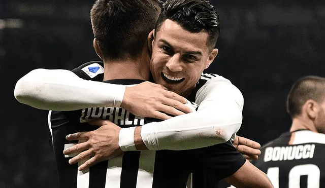 Juventus derrotó a domicilio al Inter de Milán y en zona mixta Paulo Dybala recibió un beso del mismísimo Cristiano Ronaldo.