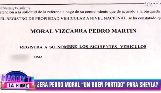 Magaly Medina expuso el estado financiero de Pedro Moral tras terminar con Sheyla