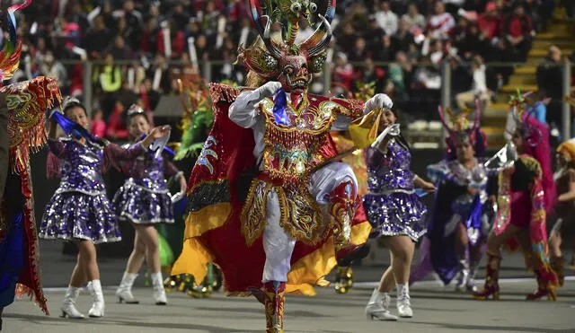 Escena de la diablada puneña, sus promotores tienen derecho a acogerse al apoyo del Mincul. AFP.