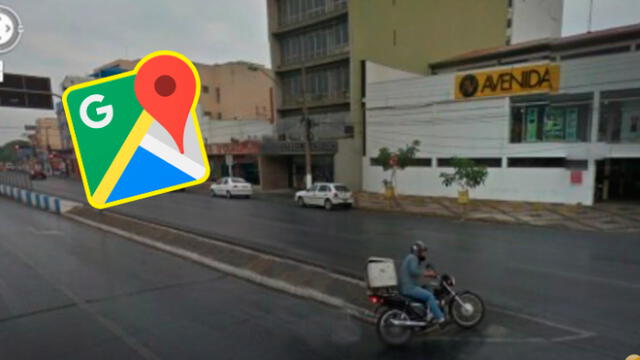 Desliza las imágenes para ver el increíble blooper que protagonizó un motociclista en una vía de Brasil. Foto: Google Maps