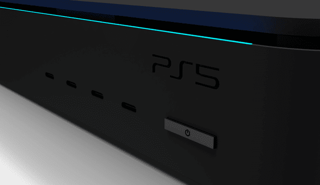 Esta PlayStation 5 sería completamente negra y no tendría la característica "V" en la parte superior.