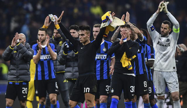 Inter perdió con Barcelona en Italia y quedó fuera de la Champions League. Foto:  AFP