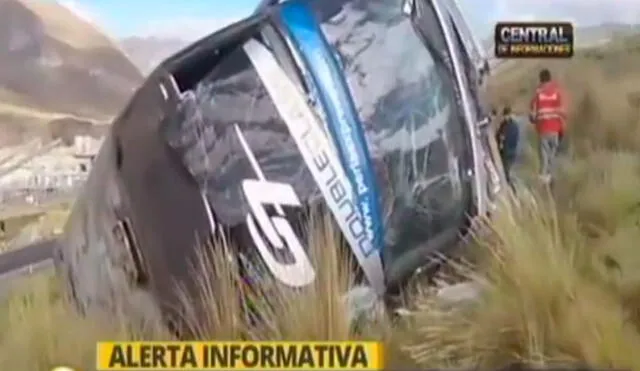 La Oroya: más de 50 heridos deja despiste de bus interprovincial [VIDEO]