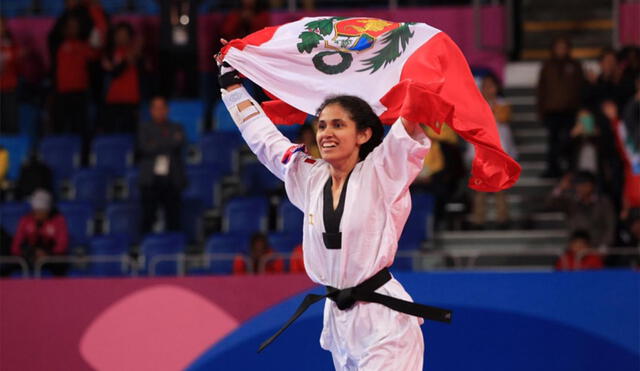Angélica Espinoza ganó la medalla de oro en parataekwondo en Lima 2019. Foto: IPD.