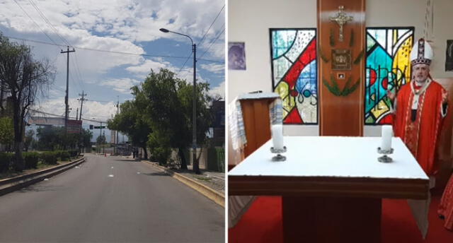 Arzobispo de Arequipa presidió misa que fue transmitida en vivo por la red social Facebook.