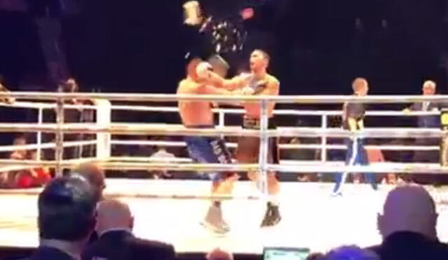 YouTube: boxeador fue noqueado con un cubetazo en el rostro | VIDEO