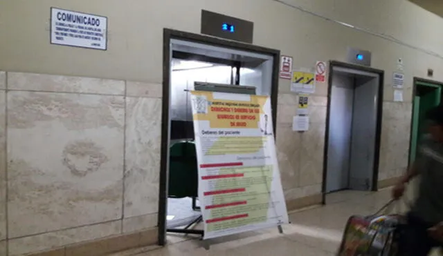 Arequipa: Cinco heridos por desperfecto en ascensor de hospital
