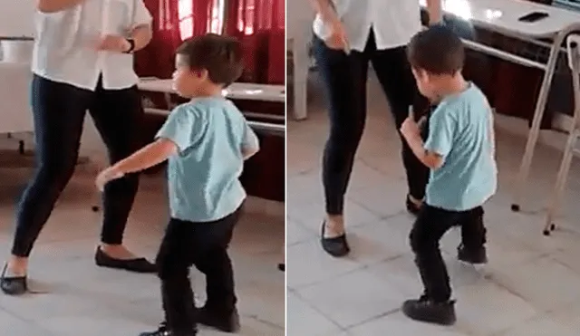 Facebook: niño baila con su profesora para acabar con la timidez