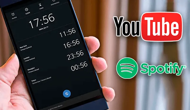 Google se renueva y ahora te permitirá programar el 'despertador' con música de YouTube y Spotify [FOTOS]