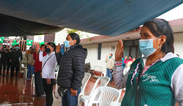 Principales autoridades de Otuzco estuvieron presentes en juramentación.