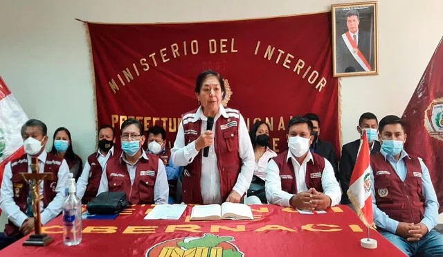 Luisa Verona de Quevedo se pronunció en conferencia de prensa. Foto: La República