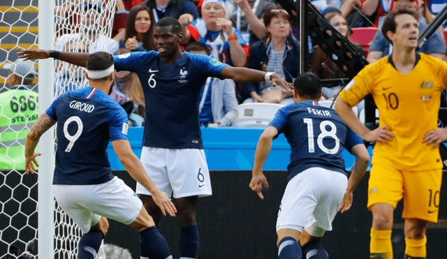 Francia venció 2 a 1 a Australia en el primer partido del Grupo C | RESUMEN