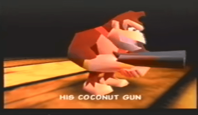 Al verla, quedó escandalizado con el realismo de la escopeta de dos cañones que portaba el propio Donkey Kong.