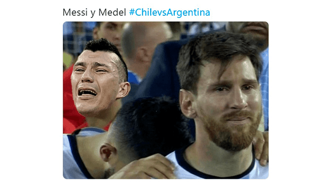 Argentina vs Chile: memes tras expulsión de Lionel Messi.