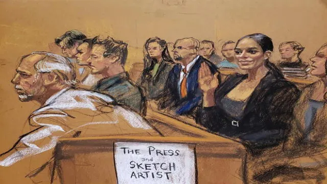 Sorprenden a esposa del Chapo Guzmán con celular durante juicio y la expulsan de la corte