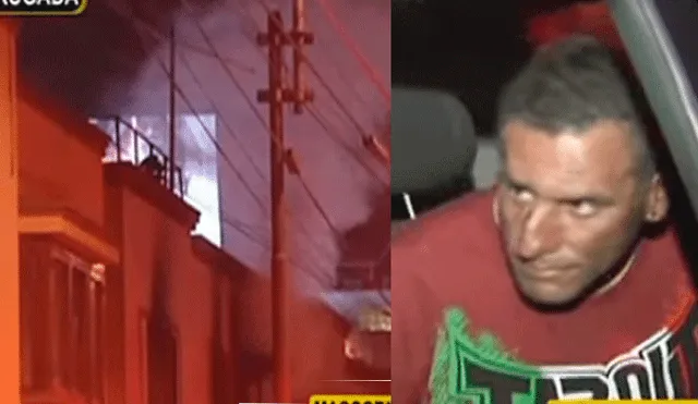 Miraflores: incendia casa porque no lo dejaron entrar [VIDEO]