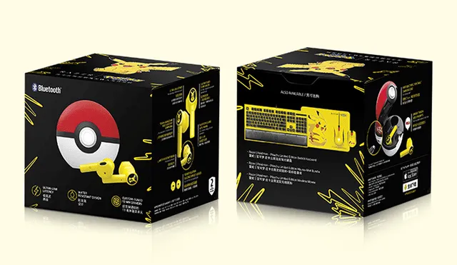 Los audífonos forman parte de una colección de edición limitada de Pikachu.