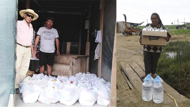 La empresa donó canastas con productos de primera necesidad y agua embotellada para 40 familias vulnerables