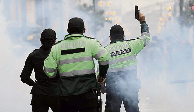 policia disparos protestas vacancia foto jorge cerdan